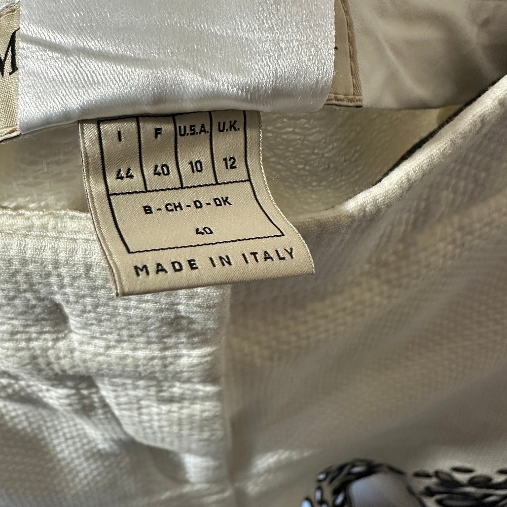 EMILIO PUCCI White Sangallo Embroidered Shorts Textured Scalloped Eyelet 40 or 8 - Picture 6 of 6